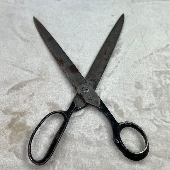 Vintage Wiss Long Scissors Inlaid Steelforged Shears No 82 - Picture 6 of 7